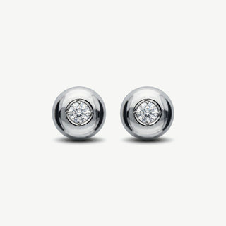 Orecchini Gemmarara Punto Luce in Oro 9 Kt con Diamanti 0,04 Ct