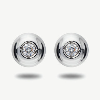 Orecchini Gemmarara Punto Luce in Oro 9Kt con Diamanti 0,10Ct