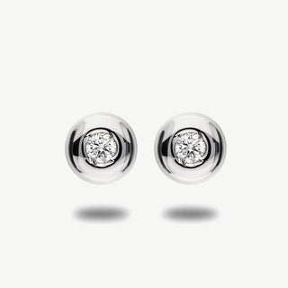 Orecchini Gemmarara Punto Luce in Oro 9 Kt con Diamanti 0,12 Ct