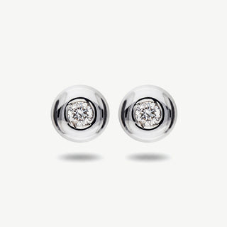 Orecchini Gemmarara Punto Luce in Oro 9 Kt con Diamanti 0,14 Ct