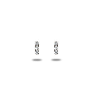 Fabiani trilogy earrings with 0.12Ct diamonds
