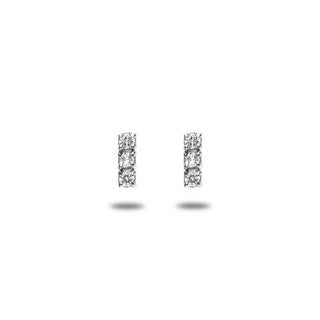 Fabiani Trilogy Earrings with Diamonds 0.18Ct