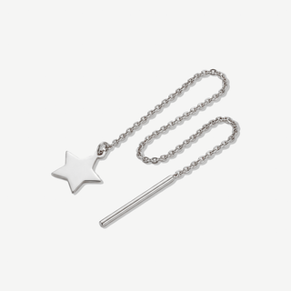 Orecchino a filo Fabiani in argento 925 con pendente a stella