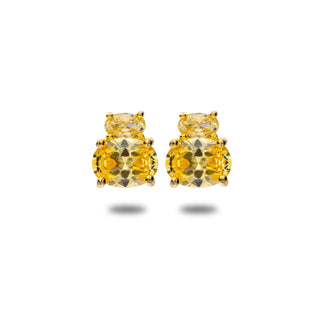 Orecchini Fabiani in argento 925 dorato con zirconi