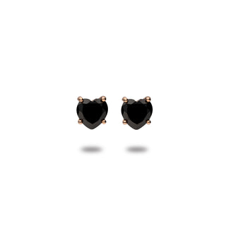 Orecchini Fabiani in argento rosato 925 taglio cuore - Fabiani Gioiellerie