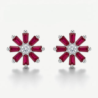 Orecchini Fabiani con Fiore in Argento