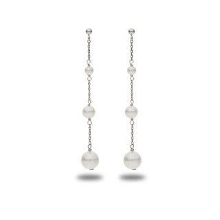Orecchini Fabiani in argento pendenti con perla - Fabiani Gioiellerie