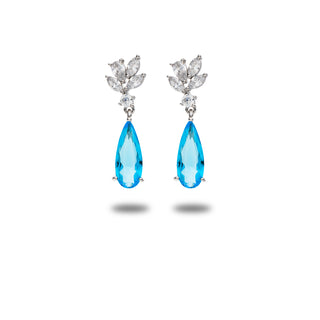 Orecchini Fabiani pendenti in argento 925 con zirconi