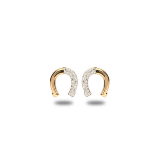Orecchini Fabiani con ferro di cavallo in oro giallo 18Kt - Fabiani Gioiellerie