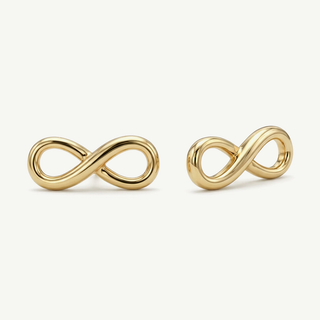 Orecchini Fabiani simbolo infinito in oro giallo 9 kt