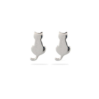 Orecchini Fabiani con gatto in argento 925 - Fabiani Gioiellerie