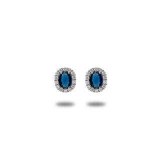 Orecchini Fabiani margherita taglio ovale in argento 925 - Fabiani Gioiellerie