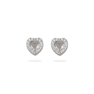 Orecchini Fabiani margherita in argento 925 con zircone bianco - Fabiani Gioiellerie
