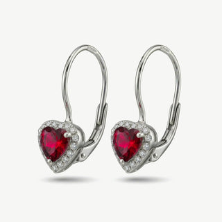 Orecchini Fabiani Margherita con Cuore in Argento