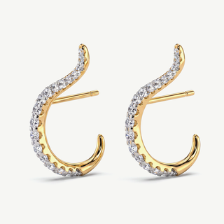 Orecchini a Cerchio con Riviera a Scalare - Luxury Edition