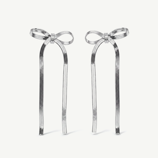 Orecchini Pendenti a Fiocco con Catena Snake - Luxury Edition