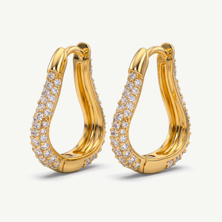 Orecchini a Cerchio Goccia - Luxury Edition
