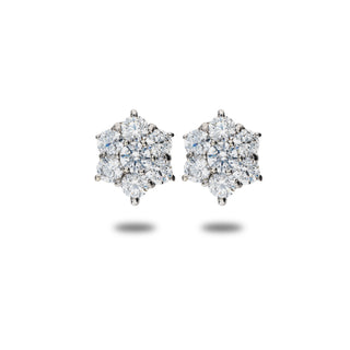 Fabiani fantasy earrings in 9Kt white gold and zircons