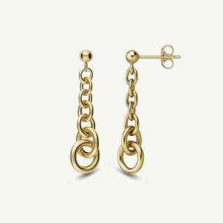 Orecchini Fabiani pendenti in oro giallo 18Kt