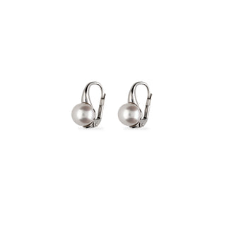 Orecchini Fabiani in oro bianco 9Kt con perla - Fabiani Gioiellerie