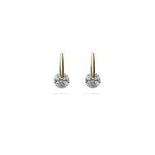 Orecchini Fabiani in oro giallo 9Kt con zircone - Fabiani Gioiellerie