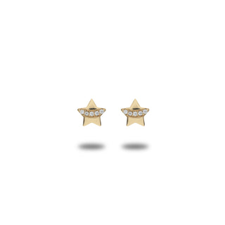Fabiani 9Kt yellow gold star earrings