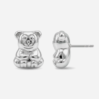 Orecchini Fabiani con orsetto in argento rodiato 925