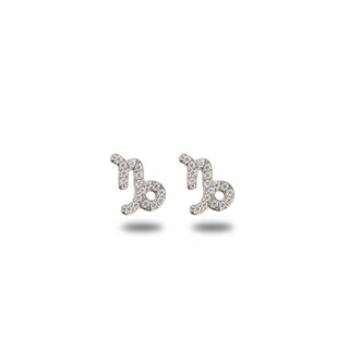 Orecchini Fabiani con segno zodiacale Capricorno in argento 925 - Fabiani Gioiellerie