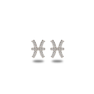 Orecchini Fabiani con segno zodiacale Pesci in argento 925 - Fabiani Gioiellerie