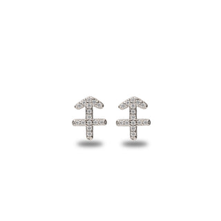 Orecchini Fabiani con segno zodiacale Sagittario in argento 925 - Fabiani Gioiellerie