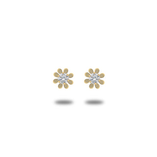Orecchini Fabiani punto luce margherita in oro giallo 9Kt