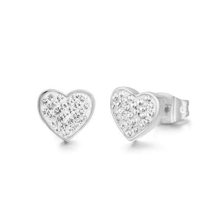 Luca Barra Heart Earrings