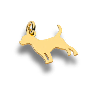 Love Fabiani pendant in 925 gold-plated silver dog