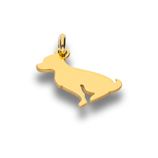 Love Fabiani pendant in 925 gold-plated silver dog