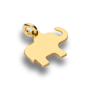 Ciondolo Love Fabiani in argento 925 dorato elefante