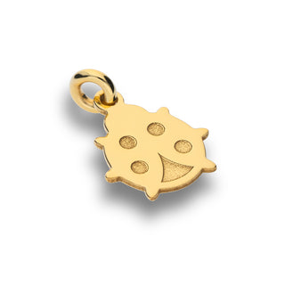 Ciondolo Love Fabiani in argento 925 dorato coccinella