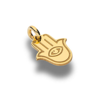 Love Fabiani pendant in 925 silver gold plated hand of Fatima