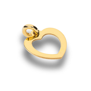 Fabiani Love Pendant in 925 Silver Gold Heart