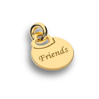 Fabiani Love Pendant in 925 Gold-Plated Silver