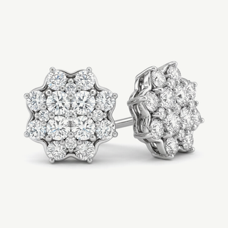 Orecchini Fabiani margherita con diamanti bianchi 1.06 ct