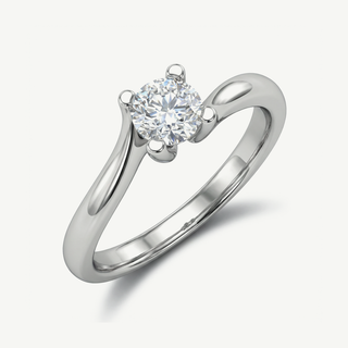 Anello Fabiani solitario con diamante pique' da 0,35 Ct