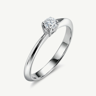 Anello Fabiani solitario con diamante pique' da 0,25 Ct