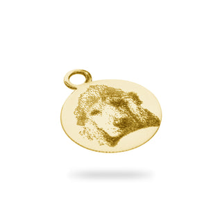 Love Fabiani pendant in 18Kt yellow gold with photoengraving 