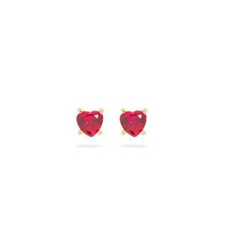 Orecchini Fabiani in oro rosa 18Kt con zircone rosso - Fabiani Gioiellerie