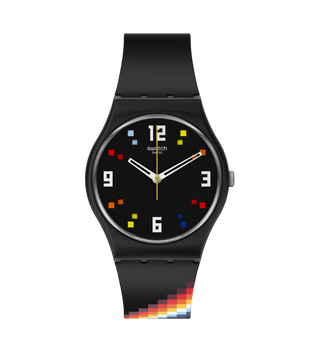 Orologio Swatch Black Carousel Squares