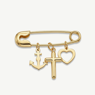 Spilla Fabiani con Charms in Oro 18Kt