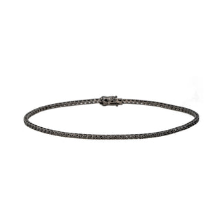 Bracciale Fabiani tennis in oro 18Kt con diamanti neri 0,44Ct - Fabiani Gioiellerie