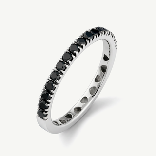 Anello Fabiani Riviera con Diamanti Neri 0,45ct