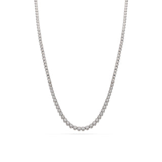 Collana Fabiani tennis in oro bianco 18Kt con diamanti - Fabiani Gioiellerie