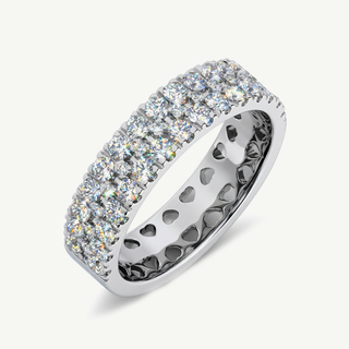 Anello Fabiani a Fascia Pavé in Oro e Diamanti